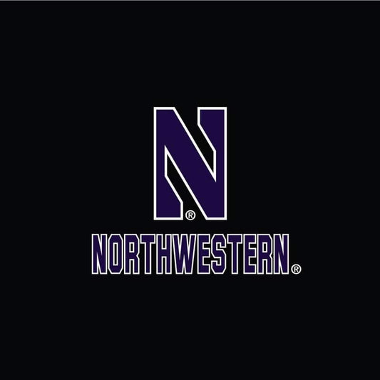 Northwestern University Wildcats Men’s Under Armour Black Novelty Vanish Seamless 1/4 Zip With Stylized N Design-2
