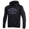 Northwestern University Wildcats Men’s Under Armour Black All Day Fleece Hood With Stylized N Design