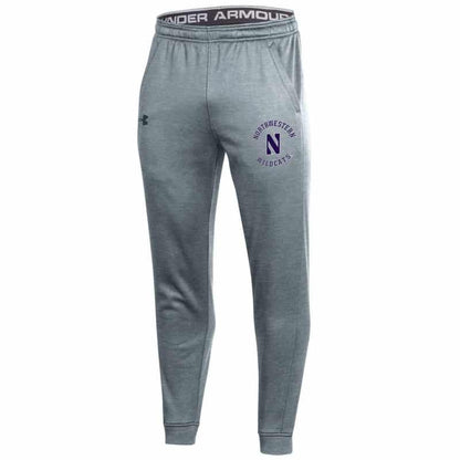 Northwestern University Wildcats Men's Under Armour True Grey Heather Armour Fleece Pants