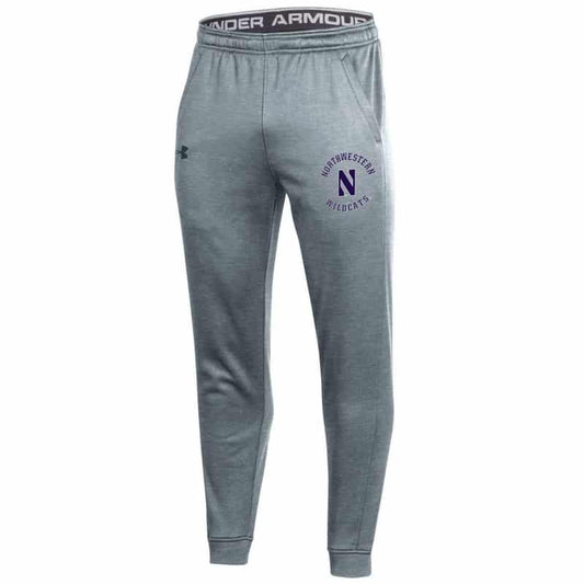Northwestern University Wildcats Men's Under Armour True Grey Heather Armour Fleece Pants