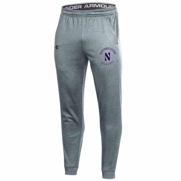 Northwestern University Wildcats Men's Under Armour True Grey Heather Armour Fleece Pants