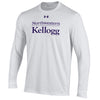 Kellogg Men's White Performance Cotton Long Sleeve Tee
