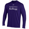 Kellogg Men's Purple Performance Cotton Long Sleeve Tee