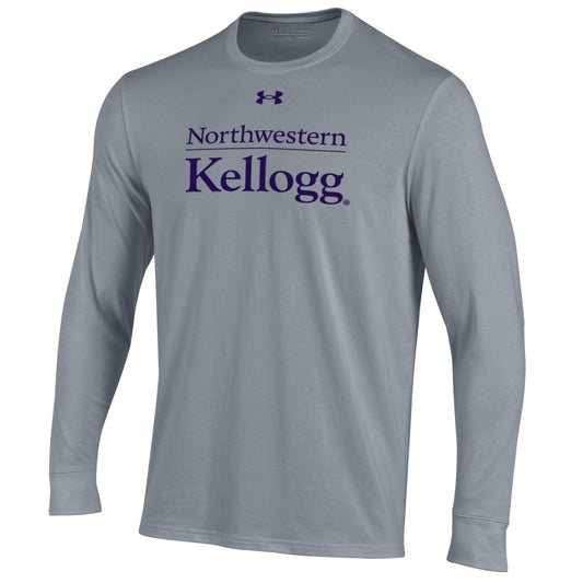 Kellogg Men's Steel Heather Performance Cotton Long Sleeve Tee