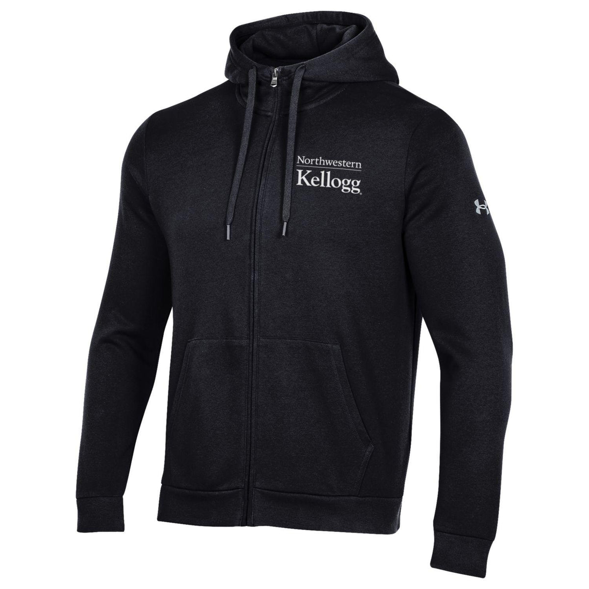Kellogg Men's Black All Day Fleece Full Zip Hooded Sweatshirt