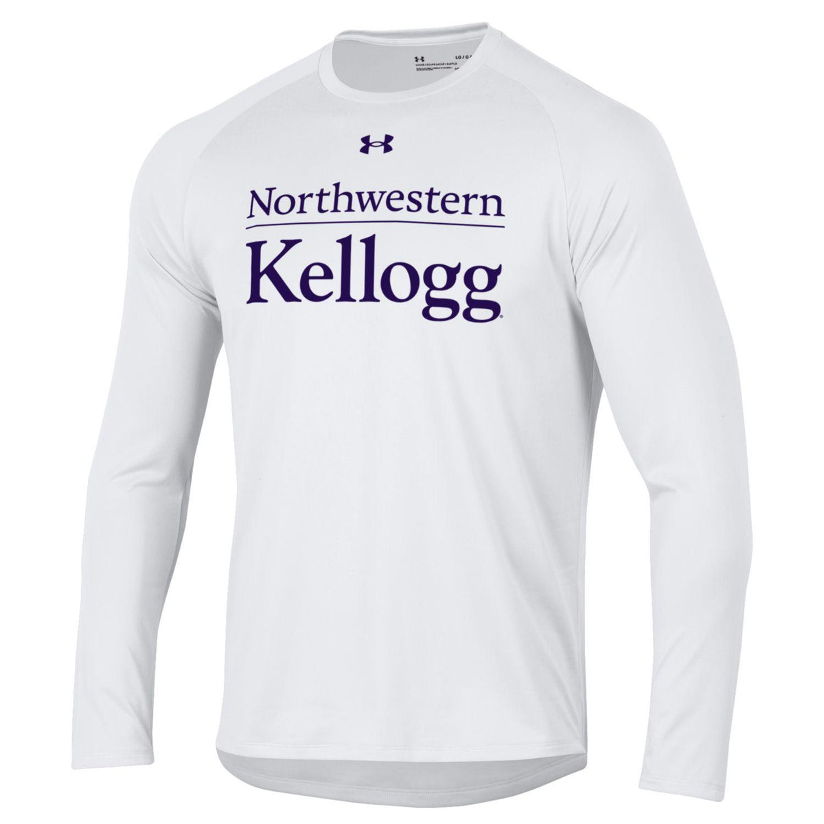 Kellogg Men's White Tech Long Sleeve Tee