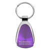 Northwestern University Wildcats Laser Engraved Purple Teardrop Keychain with Arts & Sciences Design