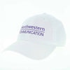 Northwestern School of Communication Legacy Unconstructed Adjustable White Hat