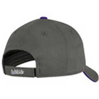 Northwestern University Wildcats Black Constructed VelcroBack Adidas Hat with Stylized N Design
