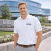 Northwestern I Kellogg Antigua Men's Tribute White Polo Shirt