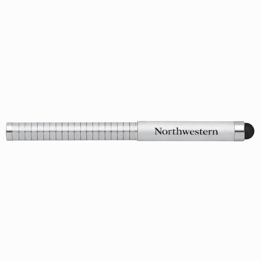 Northwestern University Wildcats Laser Engraved Silver Allure Stylus Ballpoint Pen