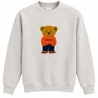 Chicago Bears Teddy Bear Oatmeal Crewneck Sweatshirt – NFL Football Apparel