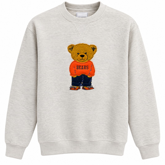Chicago Bears Teddy Bear Oatmeal Crewneck Sweatshirt – NFL Football Apparel