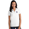 Northwestern University Wildcats Women's Antigua White Tribute Polo Shirt with N-Cat Design