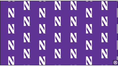 Northwestern University Wildcats Relaxed Purple Floppy/Bucket Hat with All Over Stylized N Print Design -3