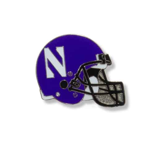 Northwestern University Wildcats Helmet Design Lapel Pin