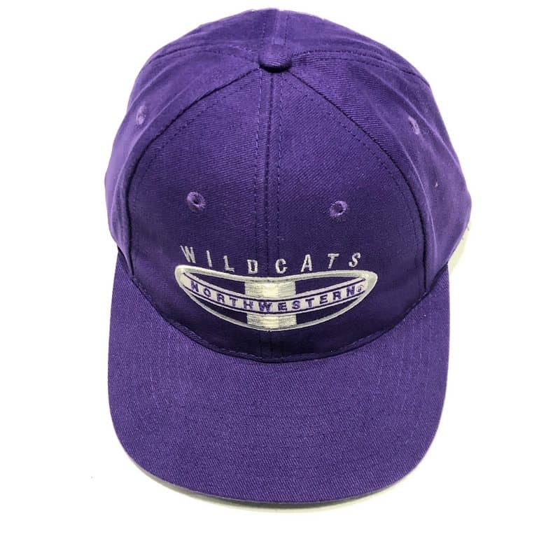 Northwestern University Wildcats Purple Authentic Vintage Snapback Flatrim Hat From 1995 Rose Bowl Year -2