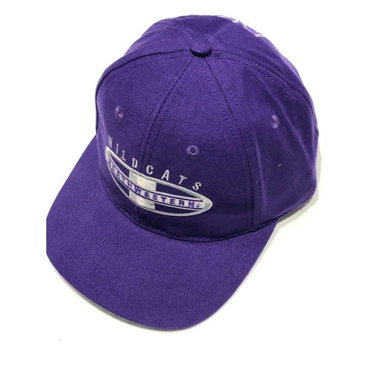Northwestern University Wildcats Purple Authentic Vintage Snapback Flatrim Hat From 1995 Rose Bowl Year