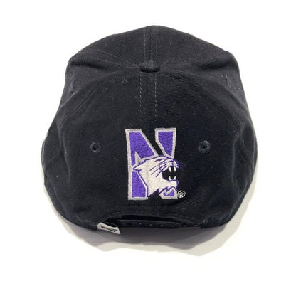 Northwestern Wildcats Black Authentic Vintage Snapback Flatrim Hat From Rose Bowl 1995 Year-2