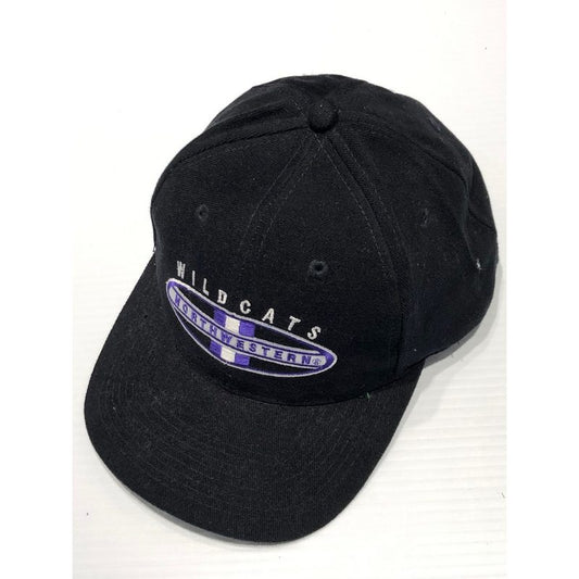 Northwestern Wildcats Black Authentic Vintage Snapback Flatrim Hat From Rose Bowl 1995 Year-3