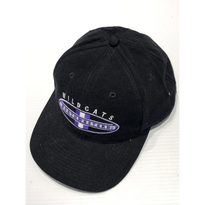 Northwestern Wildcats Black Authentic Vintage Snapback Flatrim Hat From Rose Bowl 1995 Year-3