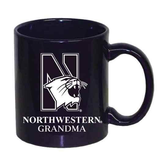 Northwestern University Wildcats 11 oz. Purple Ceramic Coffee Mug with Grandma Design