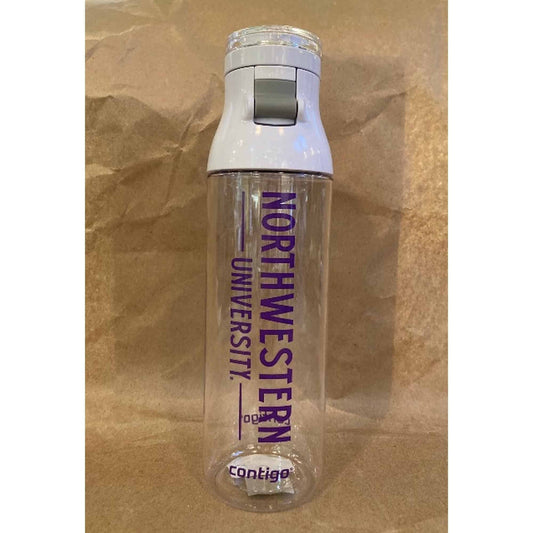 Northwestern University Wildcats 20oz Contigo Clear Water Bottle