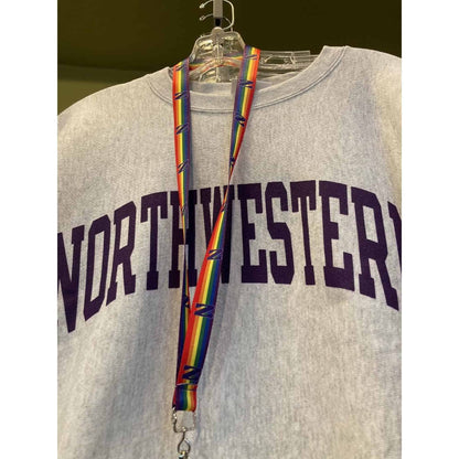 Northwestern University Wildcats Rainbow Lanyard-2