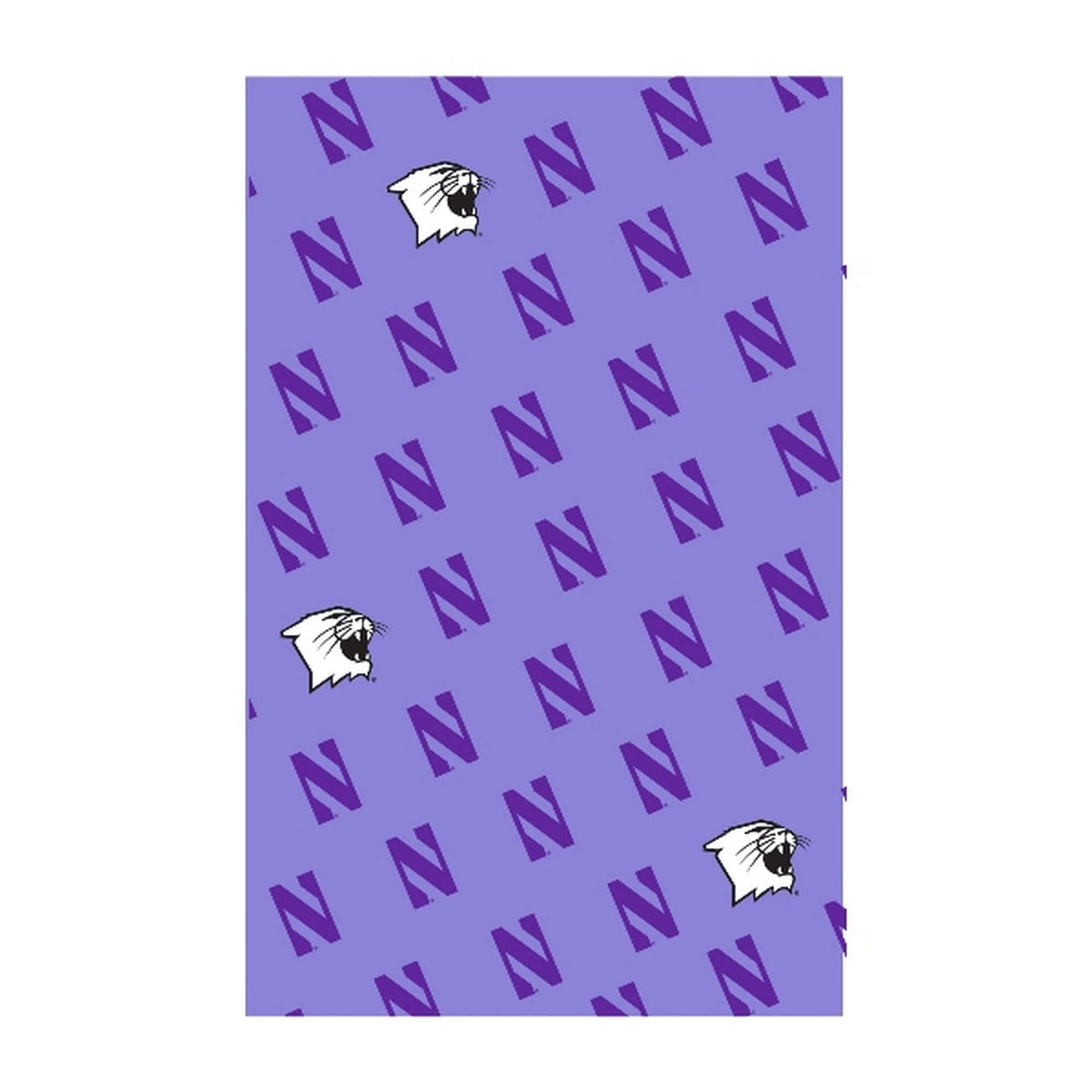 Northwestern University Wildcats Lavender Silk Scarf -2