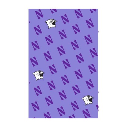 Northwestern University Wildcats Lavender Silk Scarf -2