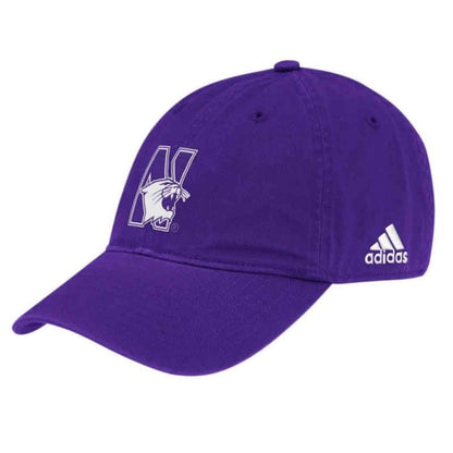 Northwestern University Wildcats Purple Unconstructed Flexfit Hat with N-Cat Design