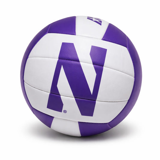 Northwestern Wildcats volleyball purple and white Baden ball