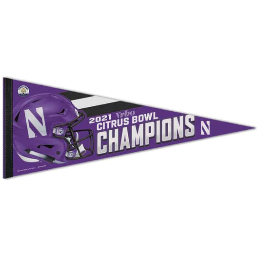 Northwestern University Wildcats Citrus Bowl 2021 Champions Premium Pennant 12"X30"