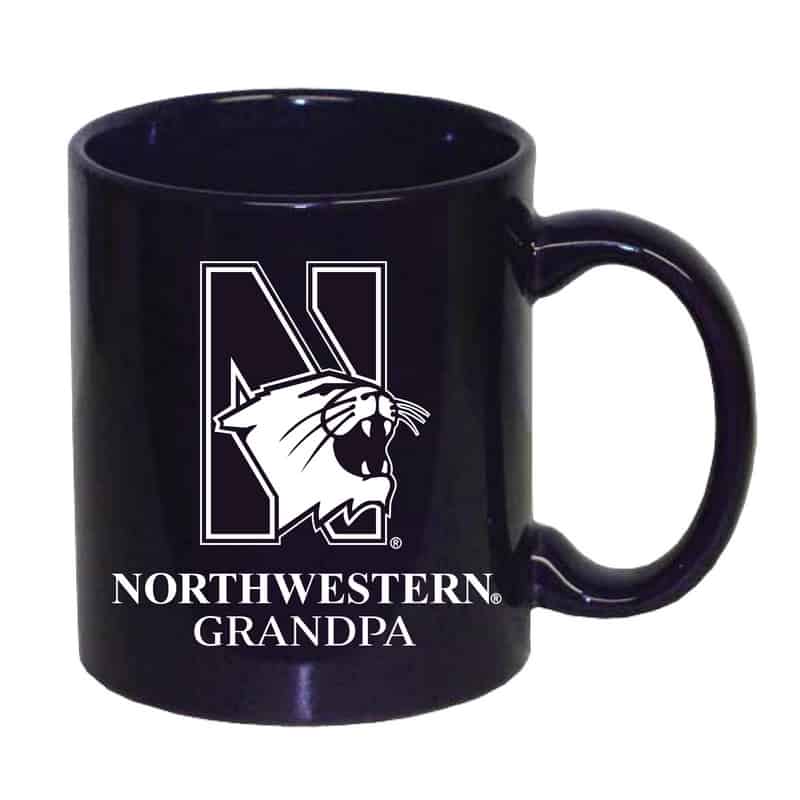 Northwestern University Wildcats 11 oz. Purple Ceramic Coffee Mug with Grandpa Design