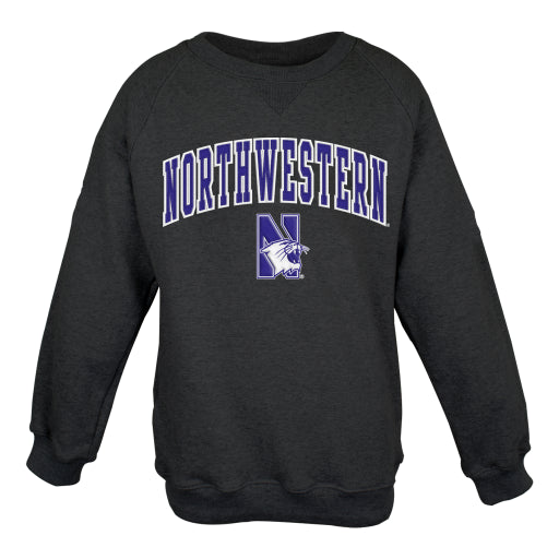 Adult Crewneck Sweatshirt  with Tackle Twill Sewn on Lettering