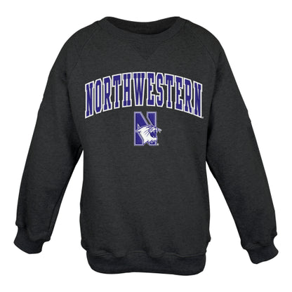 Youth Crewneck Sweatshirt  with Tackle Twill Sewn on Lettering