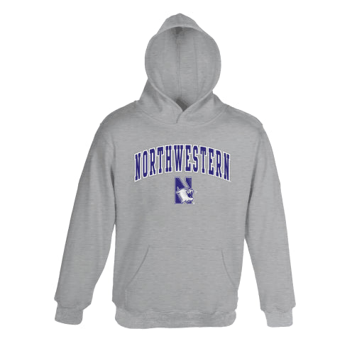 Adult Hooded Sweatshirt  with Tackle Twill Sewn on Lettering