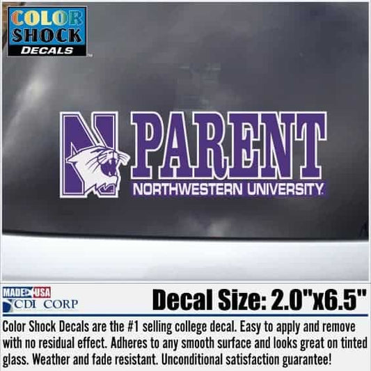 Northwestern University Wildcats N-Cat Parent Design Outside Application Decal