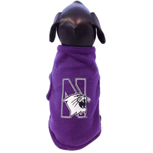 Northwestern University Wildcats Polar Fleece Dog Sweatshirt