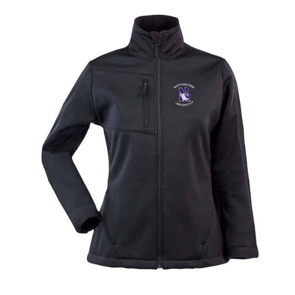 Northwestern Widcats Antigua  Women's Black Jacket   Women's Traverse 100389