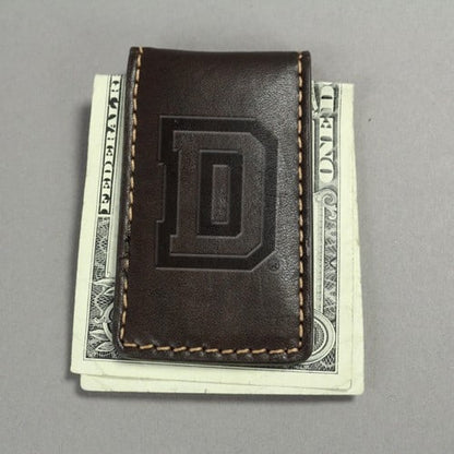 Northwestern Widcats Leather Magnetic Money Clip