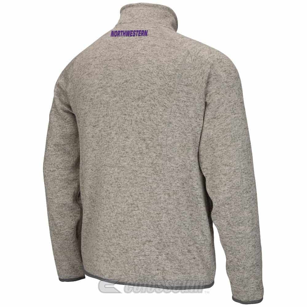 Northwestern Wildcats Colosseum Men's Heather Grey Backcountry Jacket