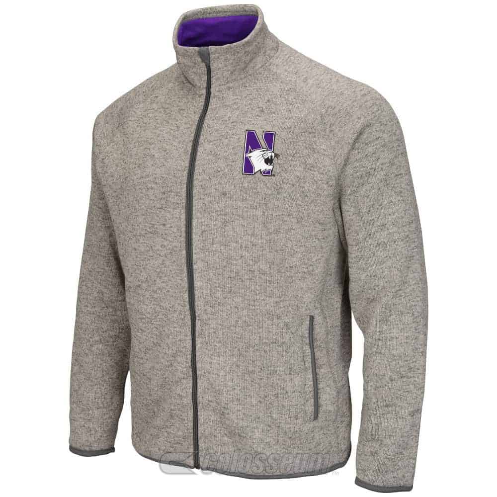 Northwestern Wildcats Colosseum Men's Heather Grey Backcountry Jacket