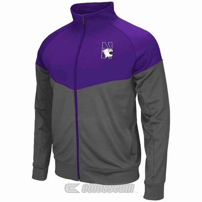 Northwestern Wildcats Colosseum Men's Purple / Charcoal Charge Jacket