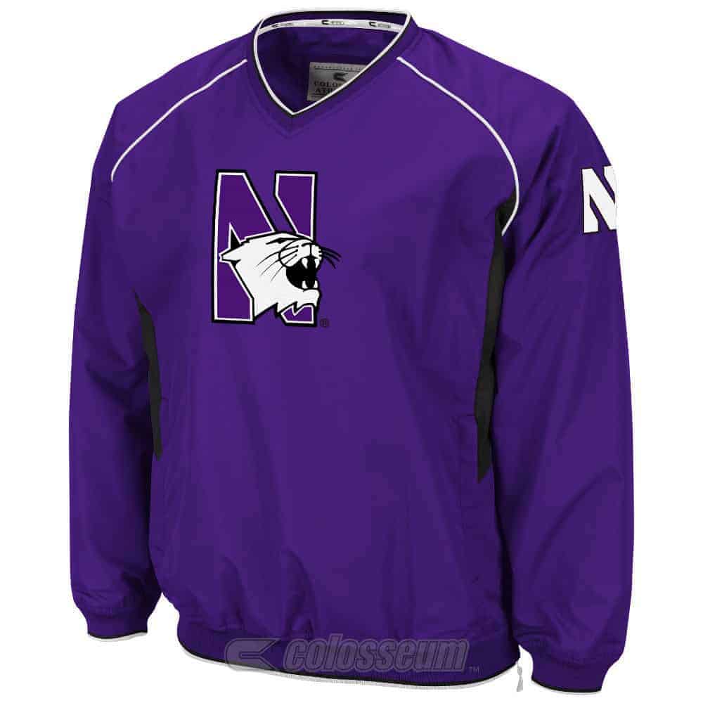 Northwestern Wildcats Colosseum Men's Purple Pitch Pullover Jacket