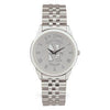 Northwestern Wildcats Mascot Design Silver Medallion Mens Wristwatch