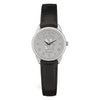 Northwestern Wildcats Mascot Design Silver Medallion Ladies Wristwatch
