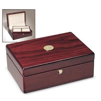 Northwestern Wildcats Mascot Design Gold Medallion Jewelry Chest