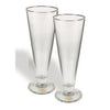 Northwestern Wildcats Mascot Design Gold Medallion Pilsner Beer Glasses