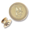 Northwestern Wildcats Mascot Design Gold Medallion Lapel Pin